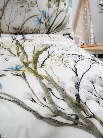 FLEURESSE | Flanell Bettwäsche VELVET 70x90cm/140x200cm Kl Blümchen | 